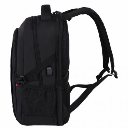 Рюкзак GERMANIUM UPGRADE универсальный, 3 отделения, отделение для ноутбука, USB-порт, "UP-2", черный, 47х33х21 см, 271666