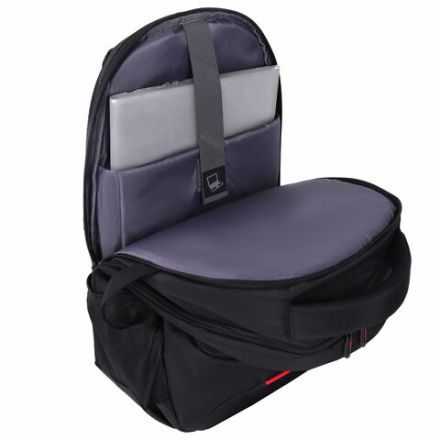 Рюкзак GERMANIUM UPGRADE универсальный, 3 отделения, отделение для ноутбука, USB-порт, "UP-2", черный, 47х33х21 см, 271666