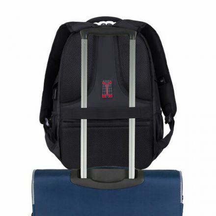 Рюкзак GERMANIUM UPGRADE универсальный, 3 отделения, отделение для ноутбука, USB-порт, "UP-2", черный, 47х33х21 см, 271666