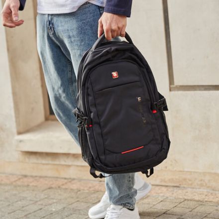 Рюкзак GERMANIUM UPGRADE универсальный, 3 отделения, отделение для ноутбука, USB-порт, "UP-2", черный, 47х33х21 см, 271666