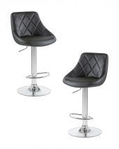 Набор 2 шт Стул барный DOBRIN LOGAN, чёрный