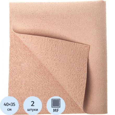 Салфетка хозяйственная HQ Profiline д/стекл ПУ 35х40см 245г/м2 красн 2шт/уп