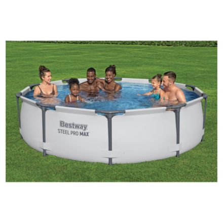 Каркасный бассейн, фильтр-насос 1249 л/ч, "Steel Pro Max" 305х76 см, 4678 л, усиленный каркас, BESTWAY, 56408