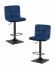 Набор 2 шт Стул барный DOBRIN DOMINIC, синий велюр (MJ9-117)