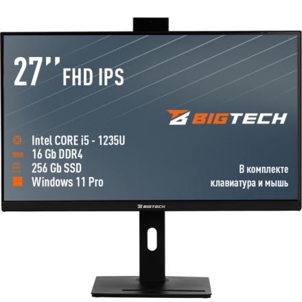 Моноблок BigTech (MNB002) 27/FHD/i5-1235U/16GB/SSD256GBM/KB+M/W11P