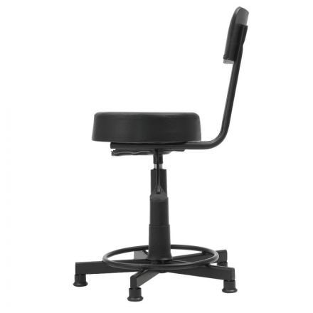 Кресло кассира FA_кассира КС-2 каркас черный, к/з черный (PV)