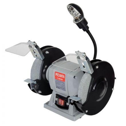 Станок заточный (точило) РЕСАНТАТ-150/250 250Вт, d150мм, подсветка (75/7/2)