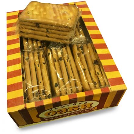 Печенье Семейка ОЗБИ с изюмом, яблоком и корицей мини-ТВ 480 Г