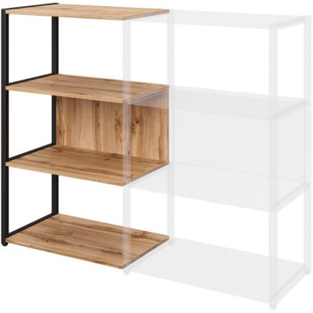 Полустеллаж для документов K-Loft  241H021 645х400х1068 дуб натур/черный