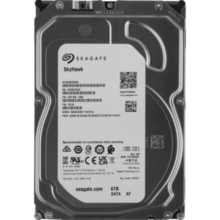 Жесткий диск Seagate Skyhawk 6TB 3,5 SATA 5400RPM 256MB (ST6000VX008) Жесткий диск Seagate Skyhawk 6TB 3,5 SATA 5400RPM 256MB (ST6000VX008)