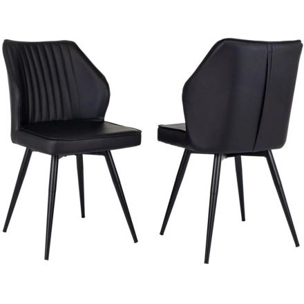 Стул VB_для дома Бюрократ CH-K5/SP_2_K с повор.мех. экокожа черный металл Стул VB_для дома Бюрократ CH-K5/SP_2_K с повор.мех. экокожа черный металл