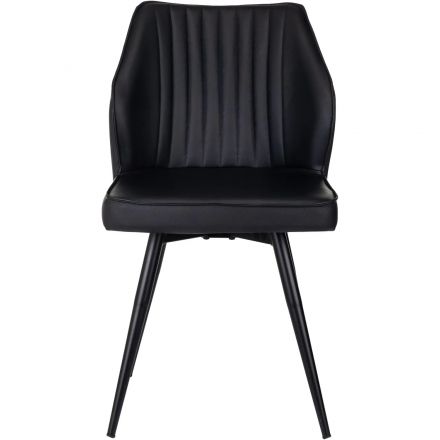 Стул VB_для дома Бюрократ CH-K5/SP_2_K с повор.мех. экокожа черный металл Стул VB_для дома Бюрократ CH-K5/SP_2_K с повор.мех. экокожа черный металл