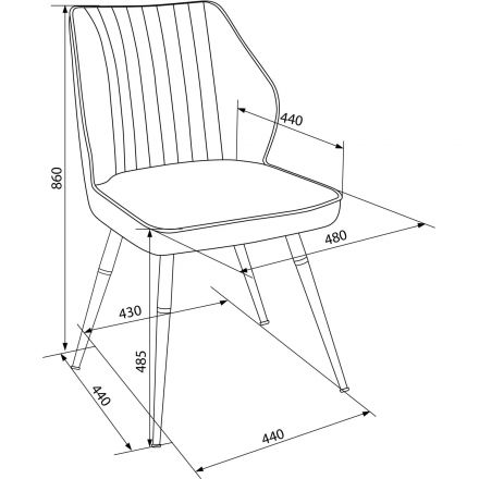 Стул VB_для дома Бюрократ CH-K5/SP_2_K с повор.мех. экокожа черный металл Стул VB_для дома Бюрократ CH-K5/SP_2_K с повор.мех. экокожа черный металл