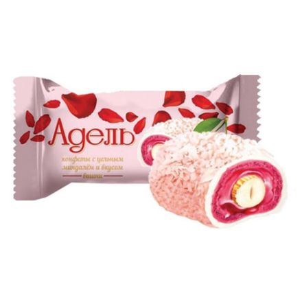 Конфеты АККОНД "Адель" с цельным миндалём со вкусом вишни, 250 г Конфеты АККОНД "Адель" с цельным миндалём со вкусом вишни, 250 г
