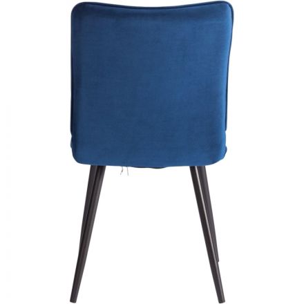 Стул Комус Мебель Flame велюр, 41х55х89, Blue (синий)