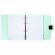Тетрадь на кольцах А5 175х220 мм, 120 л., пластик, на липучке, с разделителями, BRAUBERG, Мятный, 404638