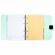 Тетрадь на кольцах А5 175х220 мм, 120 л., пластик, на липучке, с разделителями, BRAUBERG, Мятный, 404638