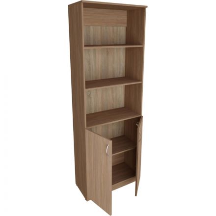 Шкаф для документов WELL полуот.комб.700х350х2000 Дуб Урбан Янтарный К006PW