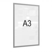 Рамка магнитная настенная Attache А3 ПЭТ, серая, 5