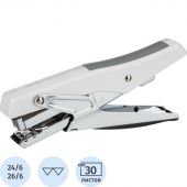 Степлер -плаер Deli E0329 24/6 26/6 (30листов) ассорти 100скоб коробка