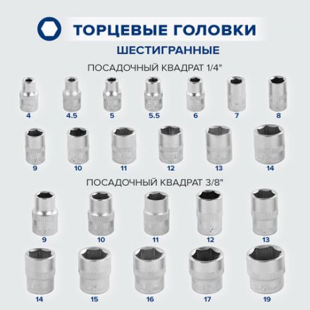 Набор инструментов универсальный, 159 предметов, пластиковый кейс, RABBITEX, 671340