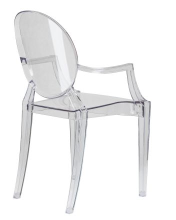 Стул обеденный DOBRIN LOUIS GHOST, цвет прозрачный
