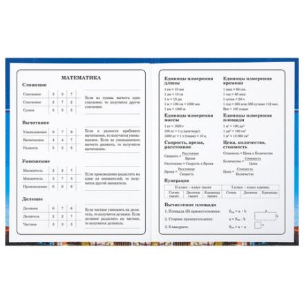Дневник 1-4 класс 48 л., твердый, BRAUBERG, глянцевая ламинация, с подсказом, "Российский", 106832