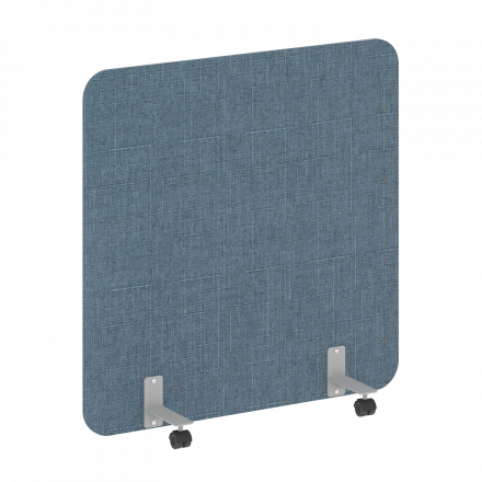 R-line soft Перегородка на металлических опорах, на роликах AP.R-120-120 Romeo 10/Серый металл 1200*18*1200