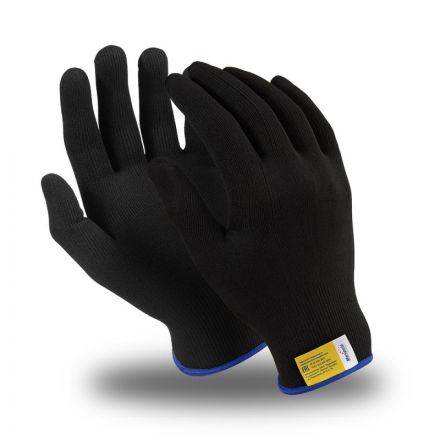 Перчатки защитные нейлон Manipula МИКРОН БЛЭК(TNY-25/MG102) 10 п/уп р10