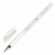 Ручка гелевая BRAUBERG "White Pastel", БЕЛАЯ, корпус прозрачный, узел 1 мм, линия письма 0,5 мм, 143417