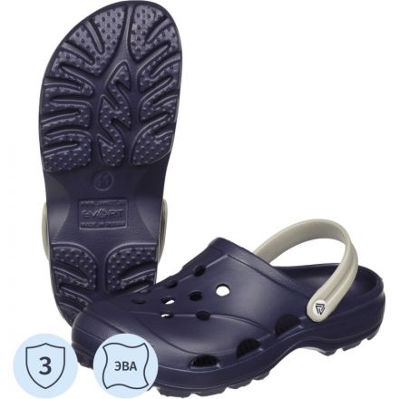 Сабо мужские Ола, фиолетово-синий/дымчатый серый р.40