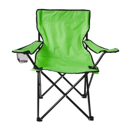 Кресло складное туристическое садовое с подстаканником в чехле, зеленое, DASWERK (ДАСВЕРК), 680048