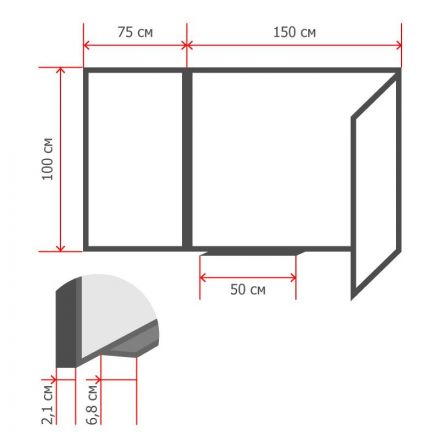 Доска магнитно-меловая трехсекционная Attache 100*300 см лаковое покрытие зеленая Доска магнитно-меловая трехсекционная Attache 100*300 см лаковое покрытие зеленая