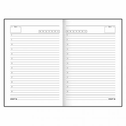 Ежедневник недатированный А5 (145х215 мм), ламинированная обложка с фольгой, 128 л., STAFF, "Starry", 113525