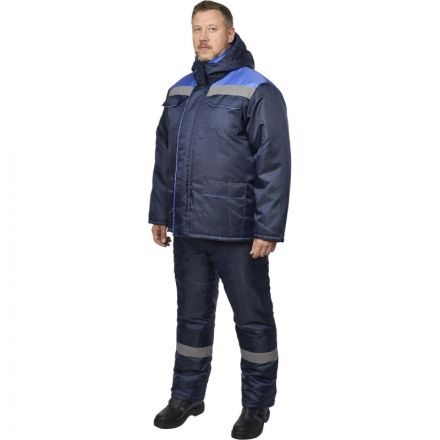 Костюм рабочий зимний муж з12-КПК с СОП син/вас оксф 52-54/170-176