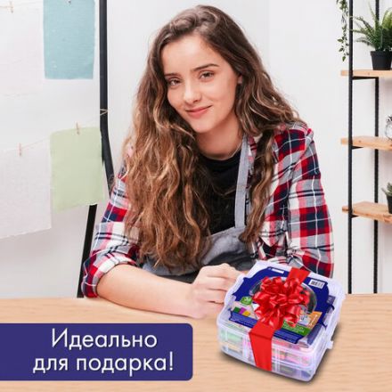 Глина полимерная запекаемая, НАБОР 36 цветов по 20 г, с аксессуарами в кейсе, BRAUBERG ART, 271164 Глина полимерная запекаемая, НАБОР 36 цветов по 20 г, с аксессуарами в кейсе, BRAUBERG ART, 271164