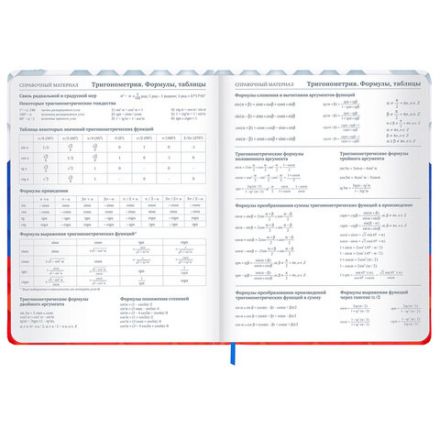 Дневник 1-11 класс 48 л., твердый, BRAUBERG, матовая ламинация, резинка, закладка-ляссе, с подсказом, "Герб", 107238