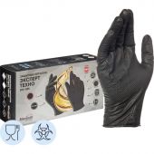 Перчатки однораз. нитрил Manipula ЭКСПЕРТ ТЕХНО чер (DG-025) р9, 50шт/уп,ПС