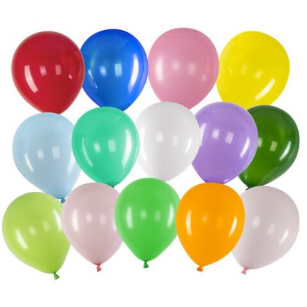 Шары воздушные 25 см, 50 штук, "ЯРКИЕ ЦВЕТА", ассорти, BRAUBERG KIDS, 591881