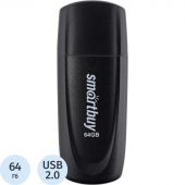 Флеш-память SmartBuy UFD 2.0 064GB Scout Black (SB064GB2SCK)