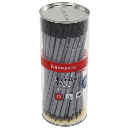 Карандаш чернографитный BRAUBERG "ULTRA", 1 шт., HB, с ластиком, пластиковый, 181711 Карандаш чернографитный BRAUBERG "ULTRA", 1 шт., HB, с ластиком, пластиковый, 181711