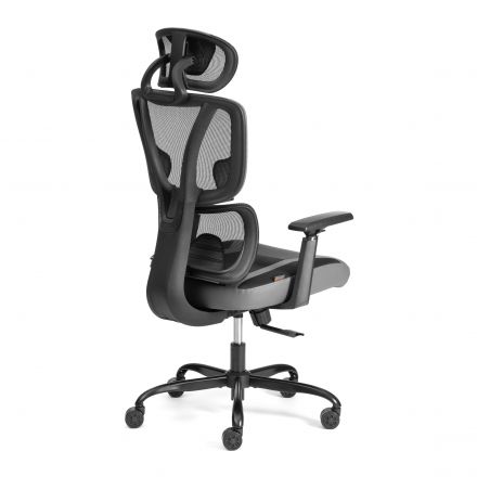 Кресло iCobra ткань / иск. кожа, черный / серый