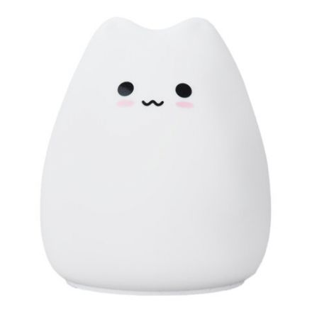 Ночник силиконовый LED "Котик" 90x89x102 мм, белый свет/RGB, таймер, USB, аккумулятор 400 мАч, DASWERK (ДАСВЕРК), 238935 Ночник силиконовый LED "Котик" 90x89x102 мм, белый свет/RGB, таймер, USB, аккумулятор 400 мАч, DASWERK (ДАСВЕРК), 238935