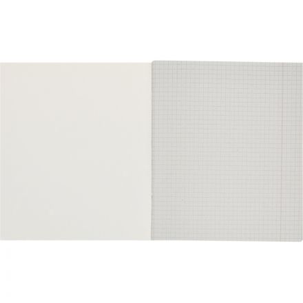 Тетрадь общая А5,48л,кл,скоб,офсет-2 Attache Ice фиолет/красная