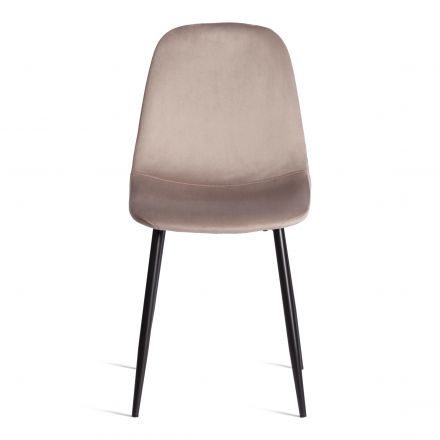 Стул BREEZE (mod. 4724) Велюр/металл , 44 х 53 х 87 см, Coffee (кофейный) HLR9 / черный