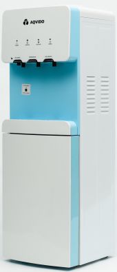 Напольный кулер для воды с нагревом и электронным охлаждением AQVIDO BSY-828L белый, синий