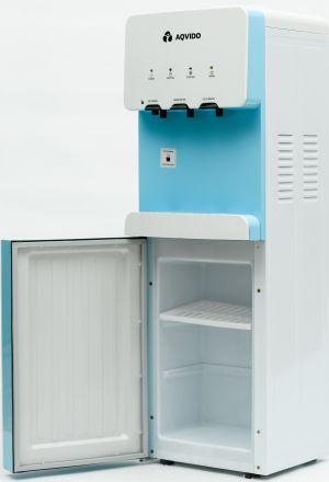 Напольный кулер для воды с нагревом и электронным охлаждением AQVIDO BSY-828L белый, синий