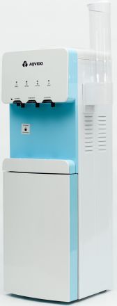 Напольный кулер для воды с нагревом и электронным охлаждением AQVIDO BSY-828L белый, синий
