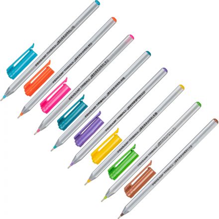 Набор шариковых ручек одноразовых Pensan Triball 8 цветов (толщина линии 1 мм) Набор шариковых ручек одноразовых Pensan Triball 8 цветов (толщина линии 1 мм)