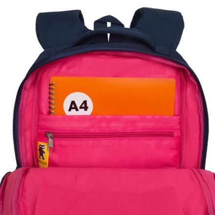 Рюкзак GRIZZLY школьный, анатомическая спинка, 2 отделения, для девочек, "VELVET BOW", 39х26х17 см, RG-566-5/2 Рюкзак GRIZZLY школьный, анатомическая спинка, 2 отделения, для девочек, "VELVET BOW", 39х26х17 см, RG-566-5/2